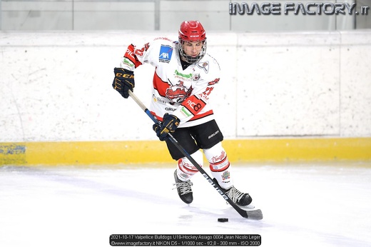 2021-10-17 Valpellice Bulldogs U19-Hockey Asiago 0004 Jean Nicolo Leger